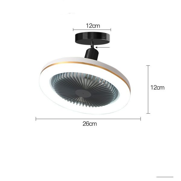 Restaurant Bar Modern Simple Small Ceiling Fan Light - Image 5