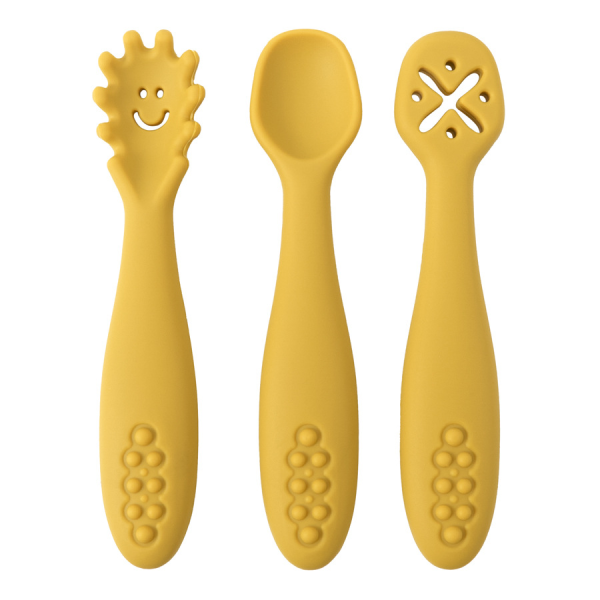 3 Silicone Spoons and Forks Baby Cutlery - Image 6