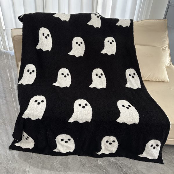 Half Velvet Blanket Ghost Blanket Knitted - Image 3