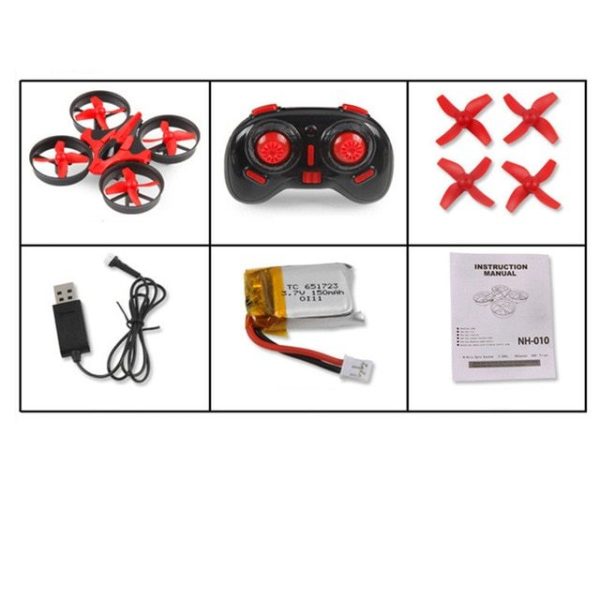 Remote control mini quadcopter with protective ring remote control drone anti-fall remote control aircraft children's toy - Image 9