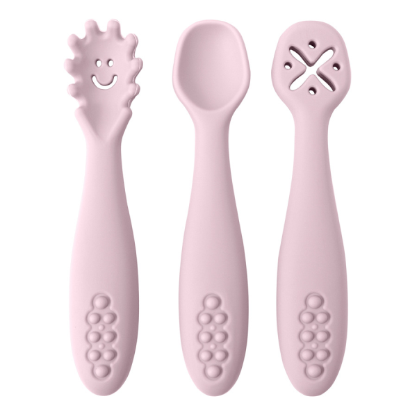 3 Silicone Spoons and Forks Baby Cutlery - Image 3