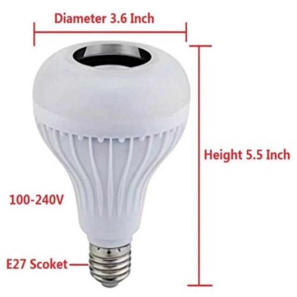 Intelligent seven-color bluetooth wireless with remote control audio bulb bubble lamp - Image 6