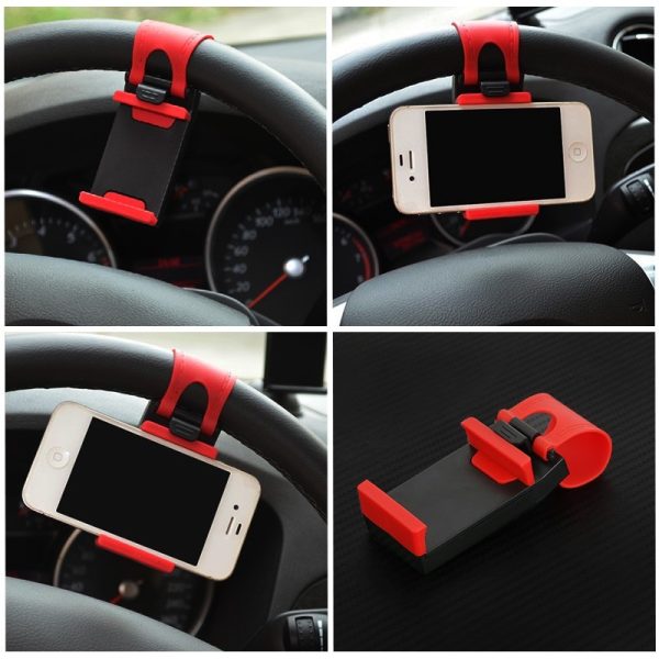 Car Steering Wheel Clip Mount Holder