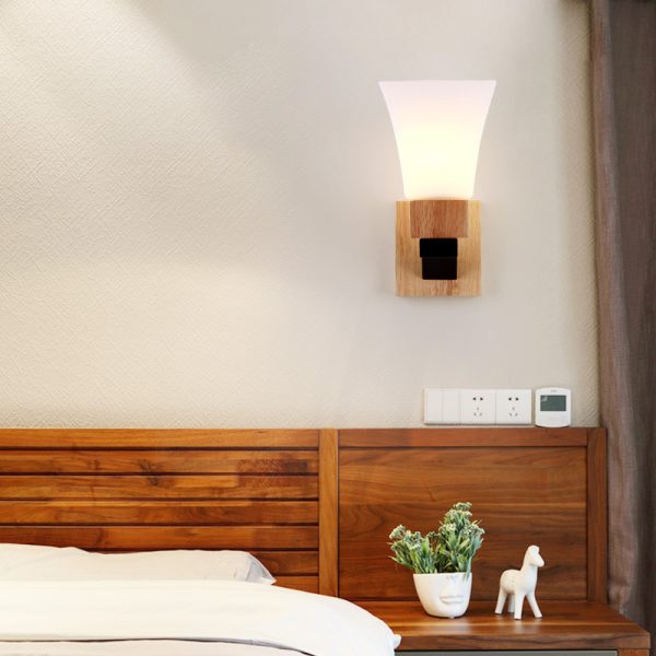 Modern creative household solid wood lamp - Image 2