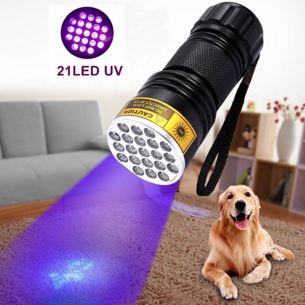 21LED violet flashlight LED violet UV UV Flashlight counterfeit flashlight - Image 3