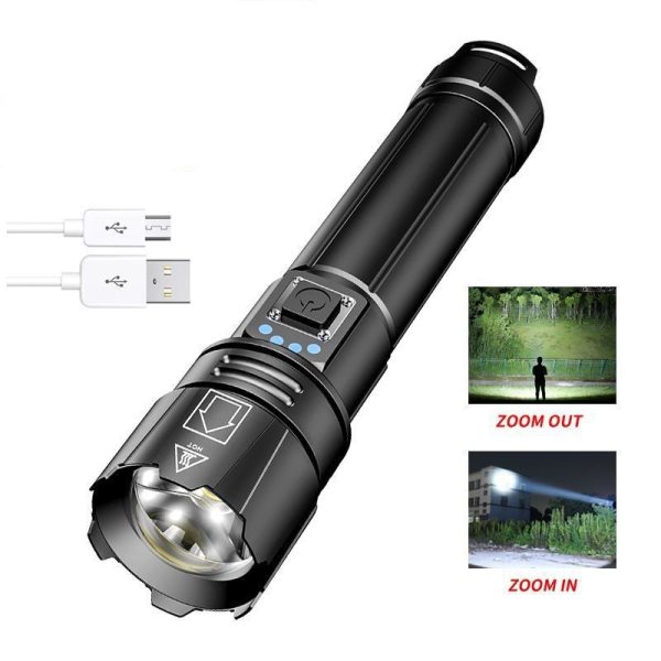 30W White Laser Telescopic Focusing Flashlight - Image 3