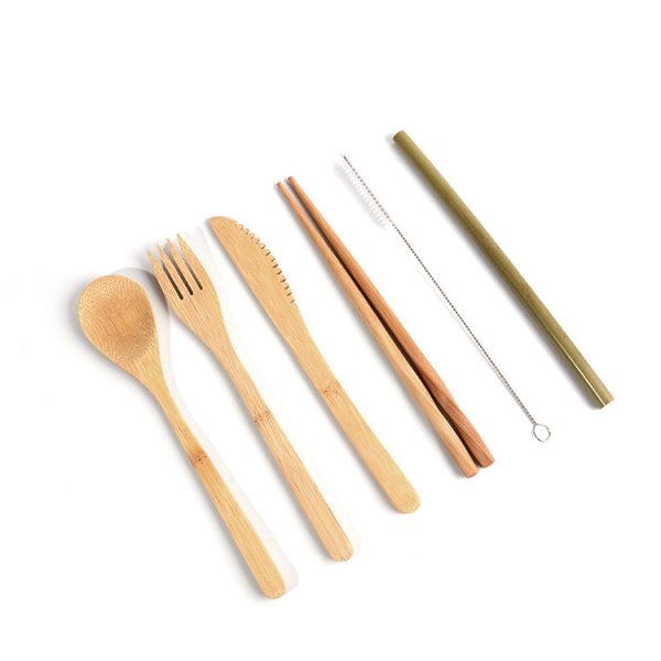 7-piece set of cutlery, spoon, straw and chopsticks - Image 3