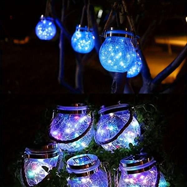 Solar Outdoor Broken Glass Lantern - Image 5