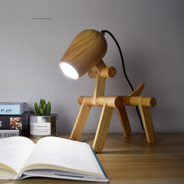 Personalized solid wood table lamp - Image 5