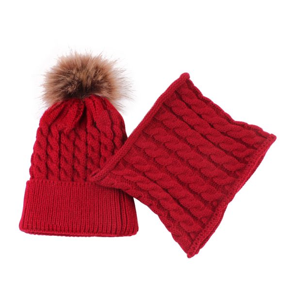 Baby Warm Woolen Cap Toddler Hat Baby Girls Boys Winter Warm Knitted Wool - Image 5