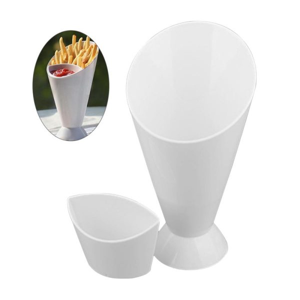 Western French Fries Vegetable Salad Cup Creative Diagonal Western Tableware - Image 5