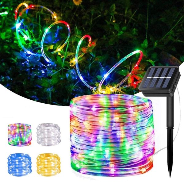 LED Solar Tube Lighting Chain Courtyard Decoration - Image 3