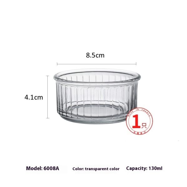 Tempered Glass Baby Solid Food Bowl Dessert Cake Baking Bowl - Image 4