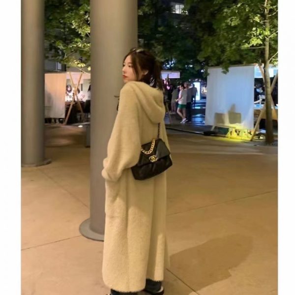 Hooded Cardigan Early Autumn New Soft Glutinous Simple Coat - Image 3