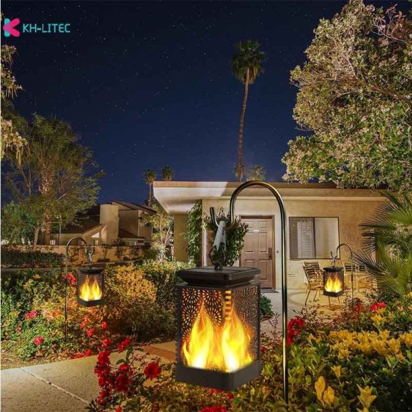 Solar Hanging Flame Torch Lights Flickering Light Waterproof Garden Decoration Outdoor Lawn Path Yard Patio Floor Lamps - Image 6