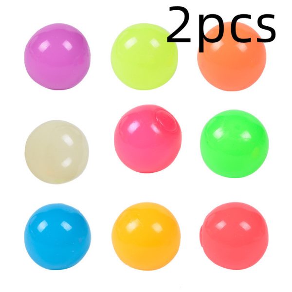 The Same Luminous Ceiling Ball Vibrato Fluorescent Sticky Target Ball Children's Sticky Wall Ball - Image 8