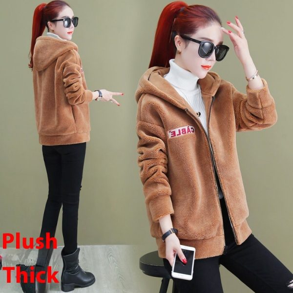 Winter Faux Cashmere Thickened Coat For Women - Image 4