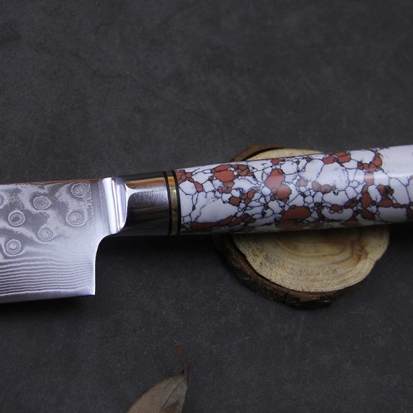 Damascus steel kitchen knife - Image 4