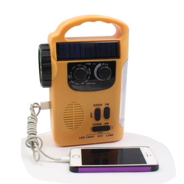 Hand-cranked radio emergency light - Image 4