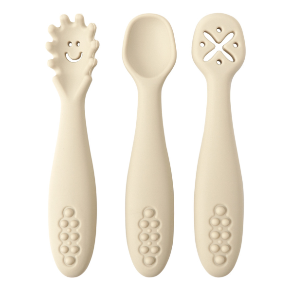 3 Silicone Spoons and Forks Baby Cutlery - Image 4