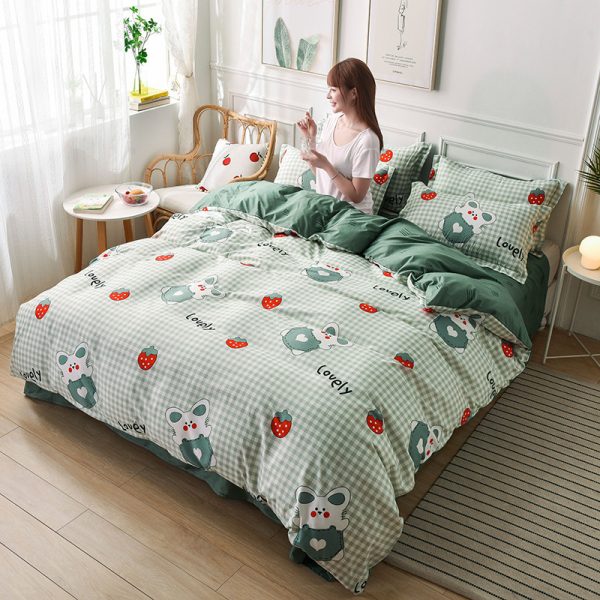 Four-piece Set Of Bed Sheets, Home Textile Manufacturers Wholesale Bedding - Image 5