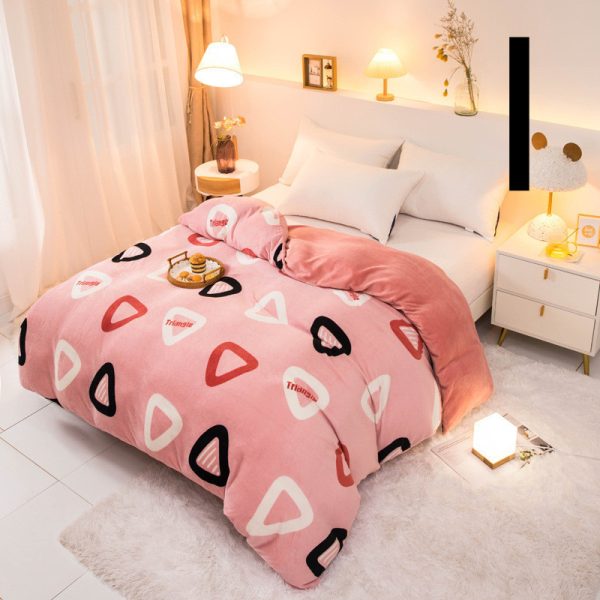 Thick Coral Fleece Double Plush Duvet Cover - Image 10