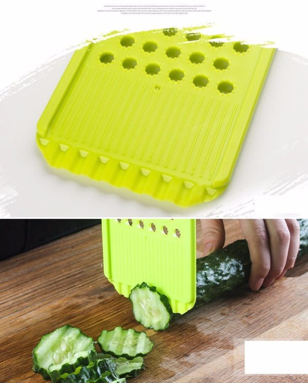 mulit-fuction kitchen tools vegetable carrot cucumber slicer grater wave cutter - Image 2