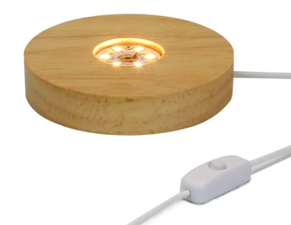 Wood LED Light Display Base - Image 4