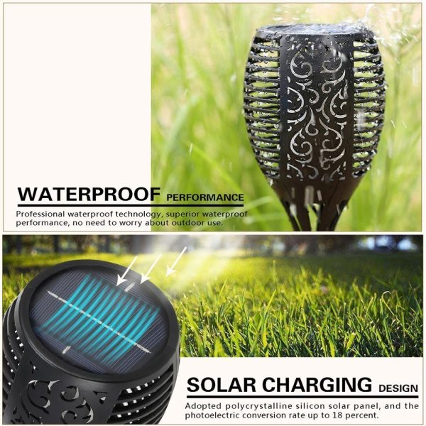 LED Waterproof  Solar Torch Light Lamp Outdoor Landscape Decoration Garden Lawn Light - Image 4