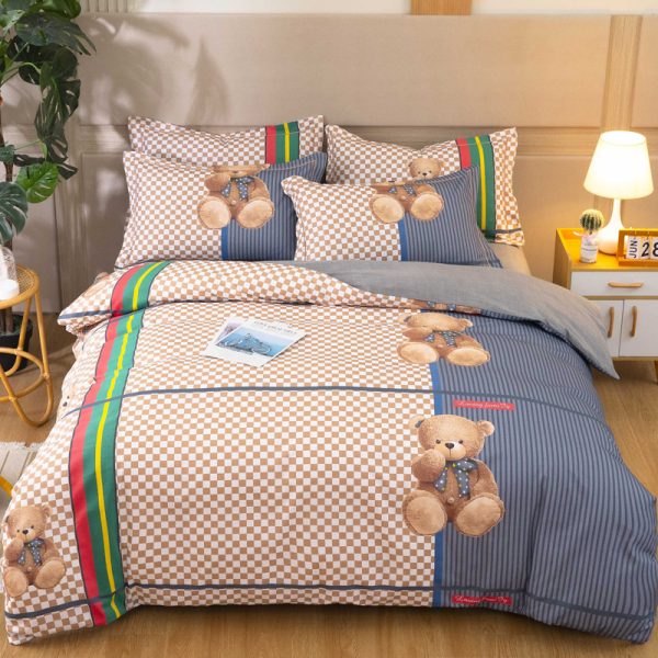 Cotton Winter Linen Quilt Cover Bedding Set - Image 5