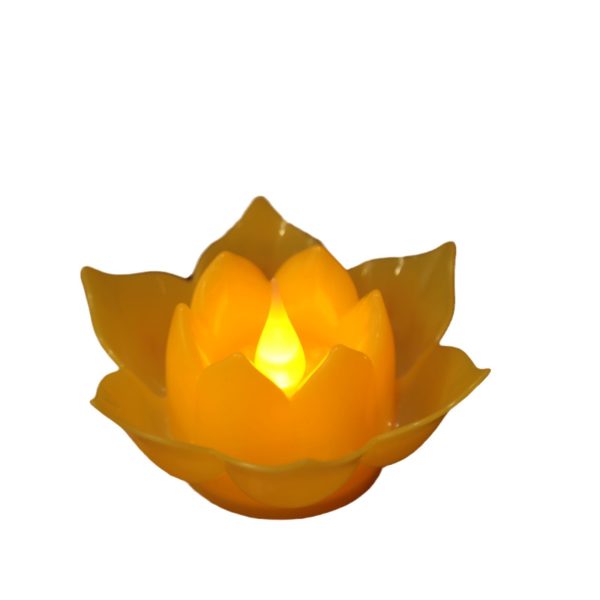 Electronic Plastic Big Lotus With Battery Lamp - Image 4