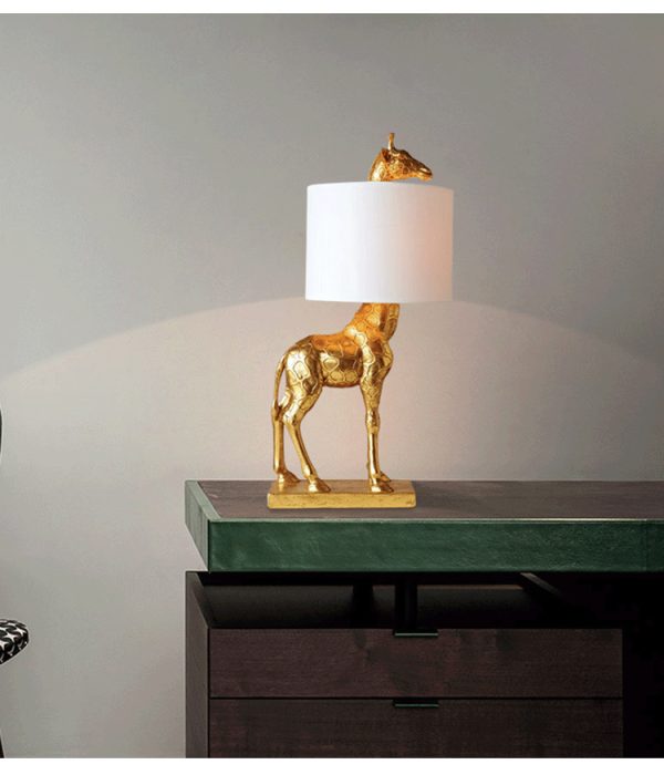 Study Bedroom Bedside Giraffe Table Lamp - Image 3