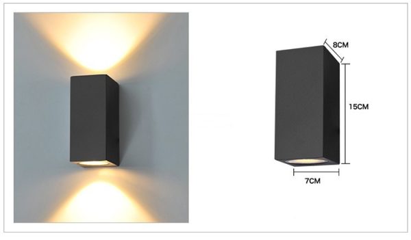 Led Outdoor Wall Aisle Up And Down Bedroom Bedside Lamp - Image 7