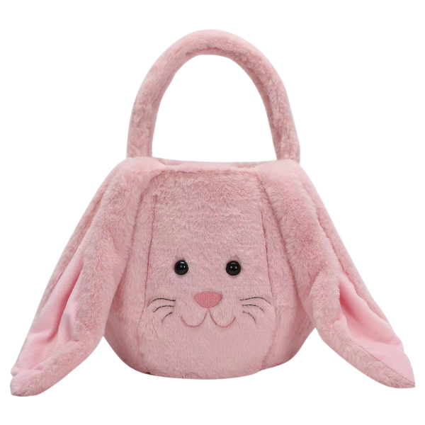 Long Eared Rabbit Easter Bag Basket Plush Gift - Image 4