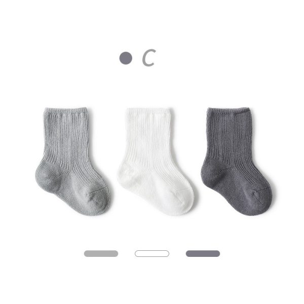 Baby  Autumn New Style Non-tight Leg Socks Pure Color - Image 7