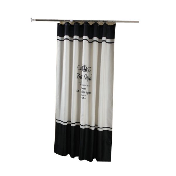 Waterproof Shower Curtain Spring Spun Polyester Shower Curtain - Image 2