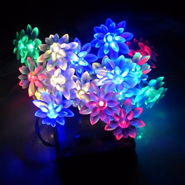 LED Double Lotus Solar Light - Image 2