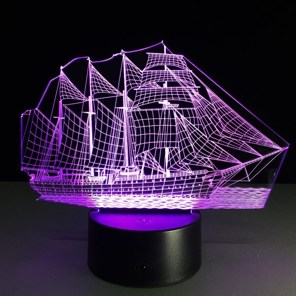 Creative sailing 3D light - Image 2