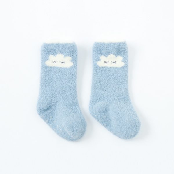 Mink Wool Newborn Thickened Baby Medium Tube Socks - Image 6