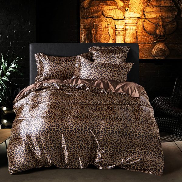 Summer Simple Pure Color Ice Silk Bed Linen Quilt Cover Bedding - Image 6