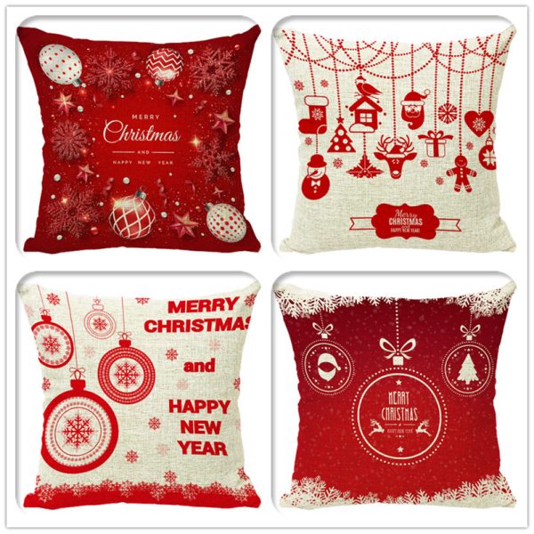 Christmas Fashion Minimalist Print Sofa Pillow Cover - Image 10