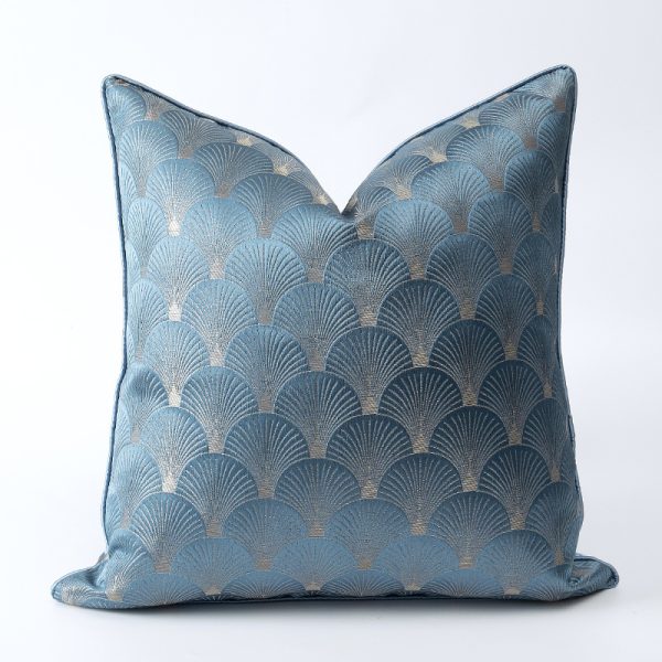 Blue And White Patchwork Cushions For Living Room Sofa - Image 5