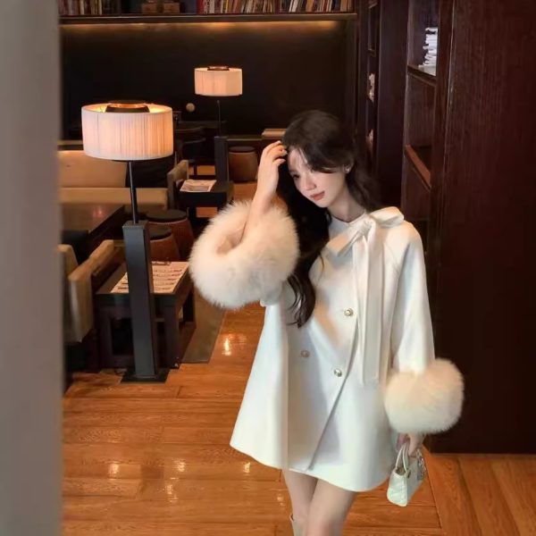 Fashion Personality Female Woolen Wool Overcoat - Image 2