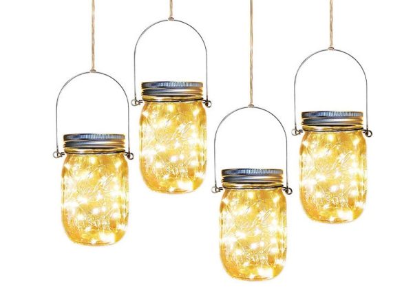 Solar Mason Jar  Light Decoration Mason Jar Light Outdoor Hanging Light Mason Jar Light String - Image 3