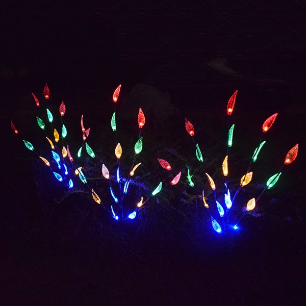 Outdoor Waterproof Solar Leaf Lawn LED String Lights - Image 7