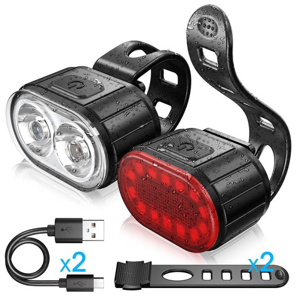 Helmet Road Bike Headlight Tail Light Set - Image 6