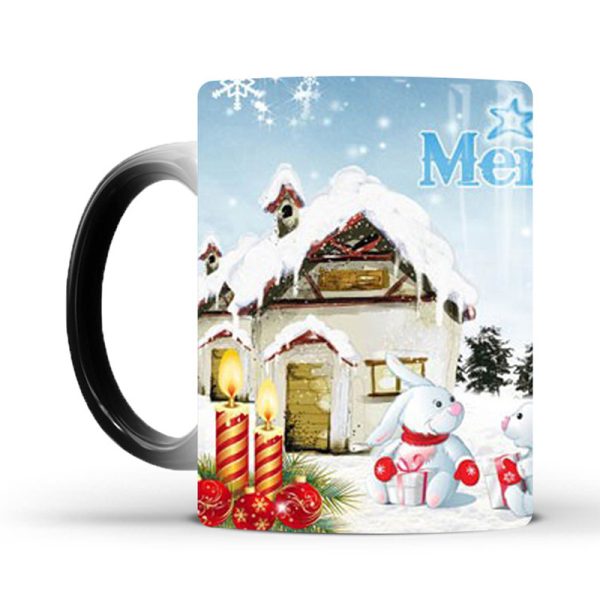 Merry Christmas Magic Mug Temperature Color Changing Mugs Heat Sensitive Cup Coffee Tea Milk Mug Novelty Gifts for Kids - Image 3