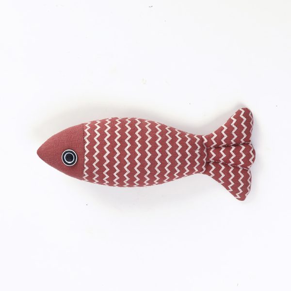 Cat Toy Funny Cat Linen Fish Pillow Self-hey Cat - Image 4