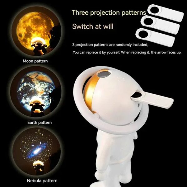 2024 New Astronaut Star Projector Lamp Ins Touch Usb Charging Night Light Rotatable Bedside Atmosphere Lights Lamp Bedroom Decor - Image 6