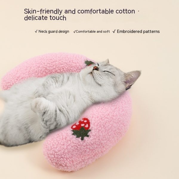 Pet Dog Cat Protect Cervical Spine Deep Sleep U-shape Pillow - Image 4